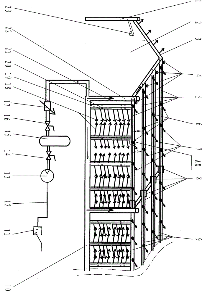 Lamp pole frame type road surface wind snow blocking screen