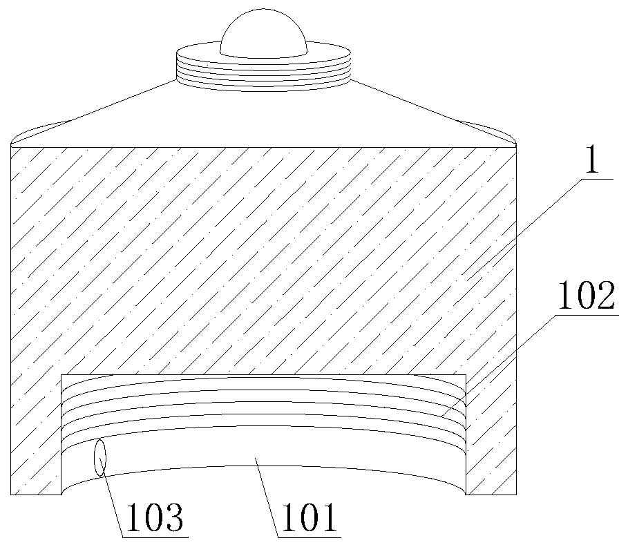 Heat dissipation type LED lamp with high light transmittance