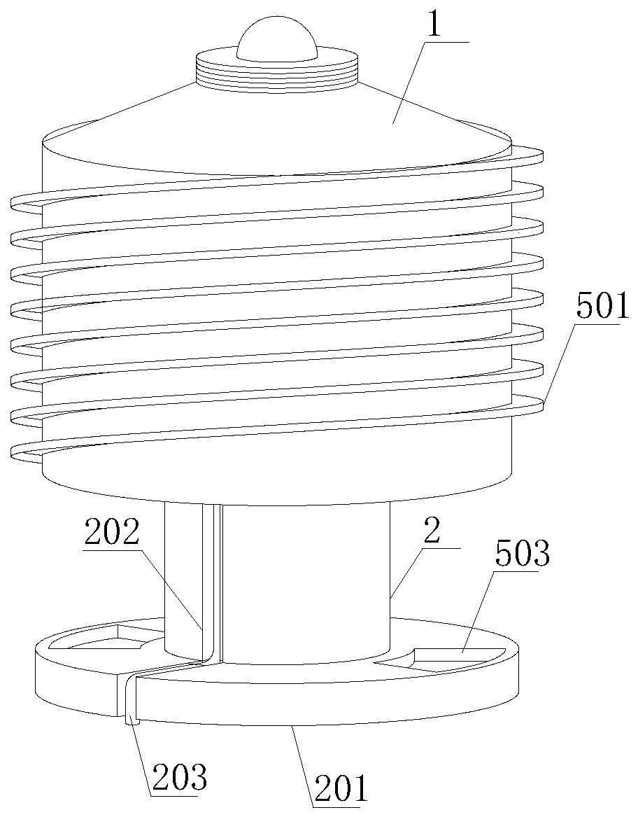 Heat dissipation type LED lamp with high light transmittance