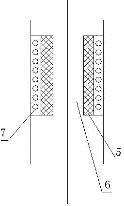Railway through ground wire as well as preparation device and preparation method thereof