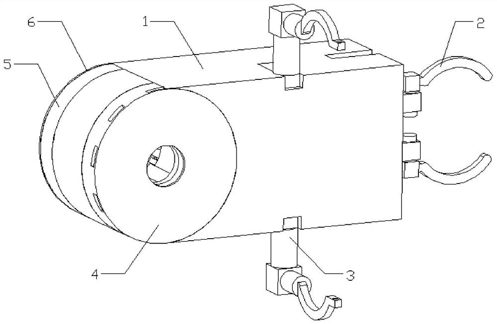 Mounting and fixing device for electric tricycle motor
