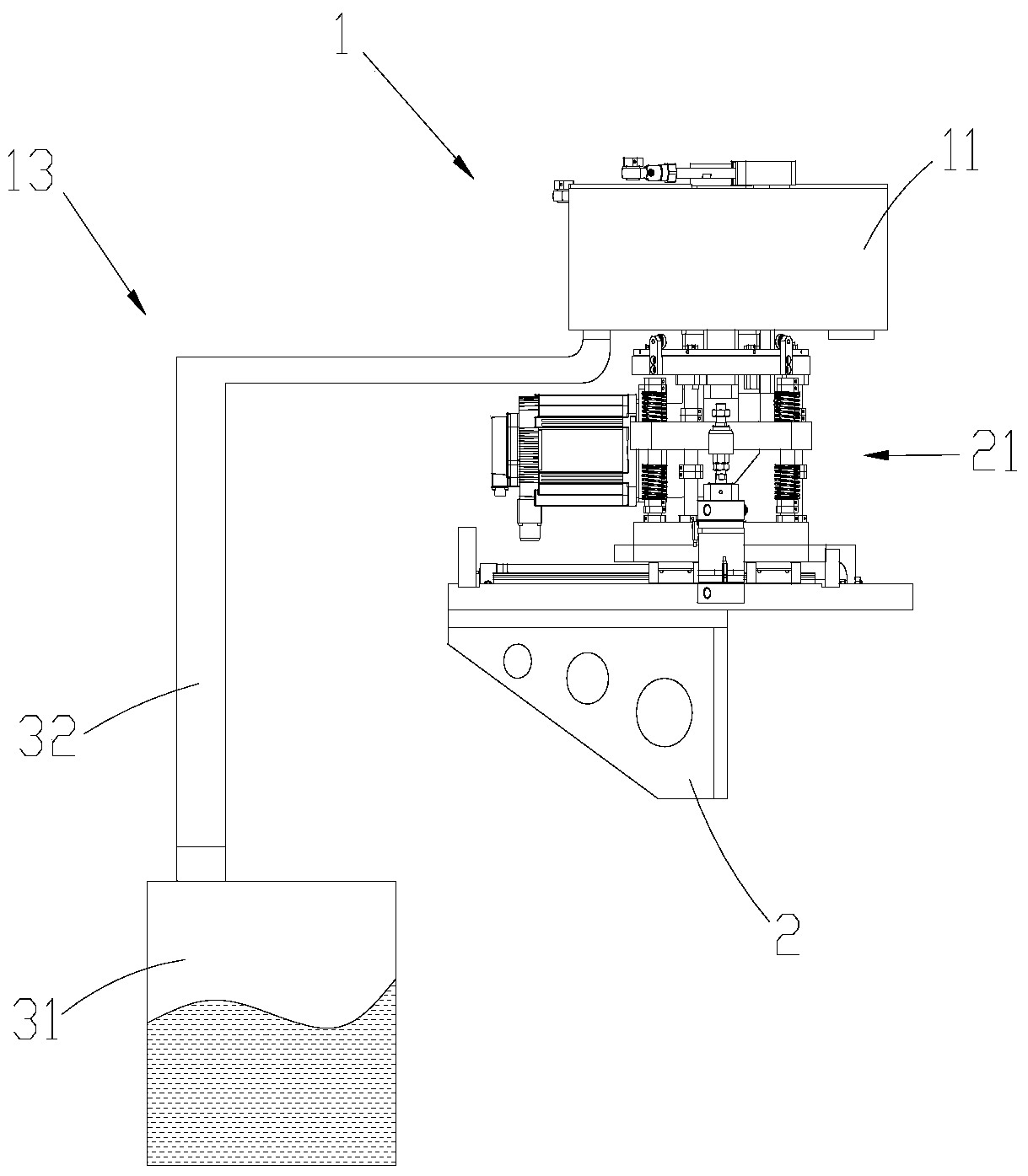 Self-cleaning tool changer and machine tool