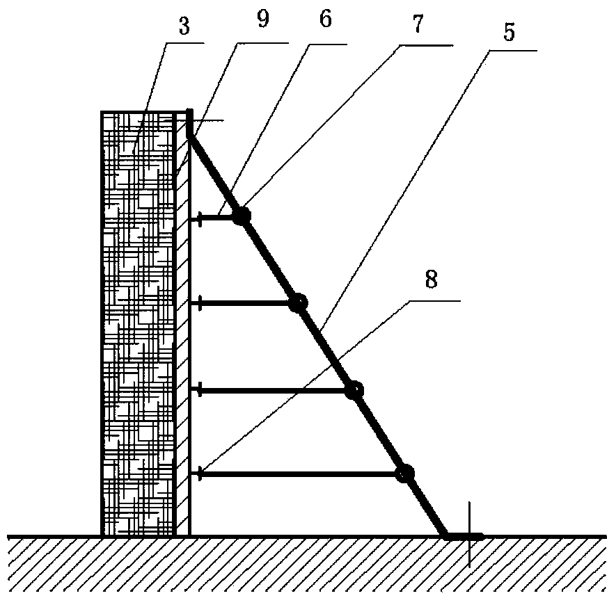 Withdrawal working face flexible shield type reserved return air passage and manufacturing method thereof