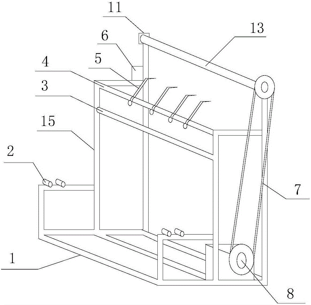 Cutting device applied to door plate pasters
