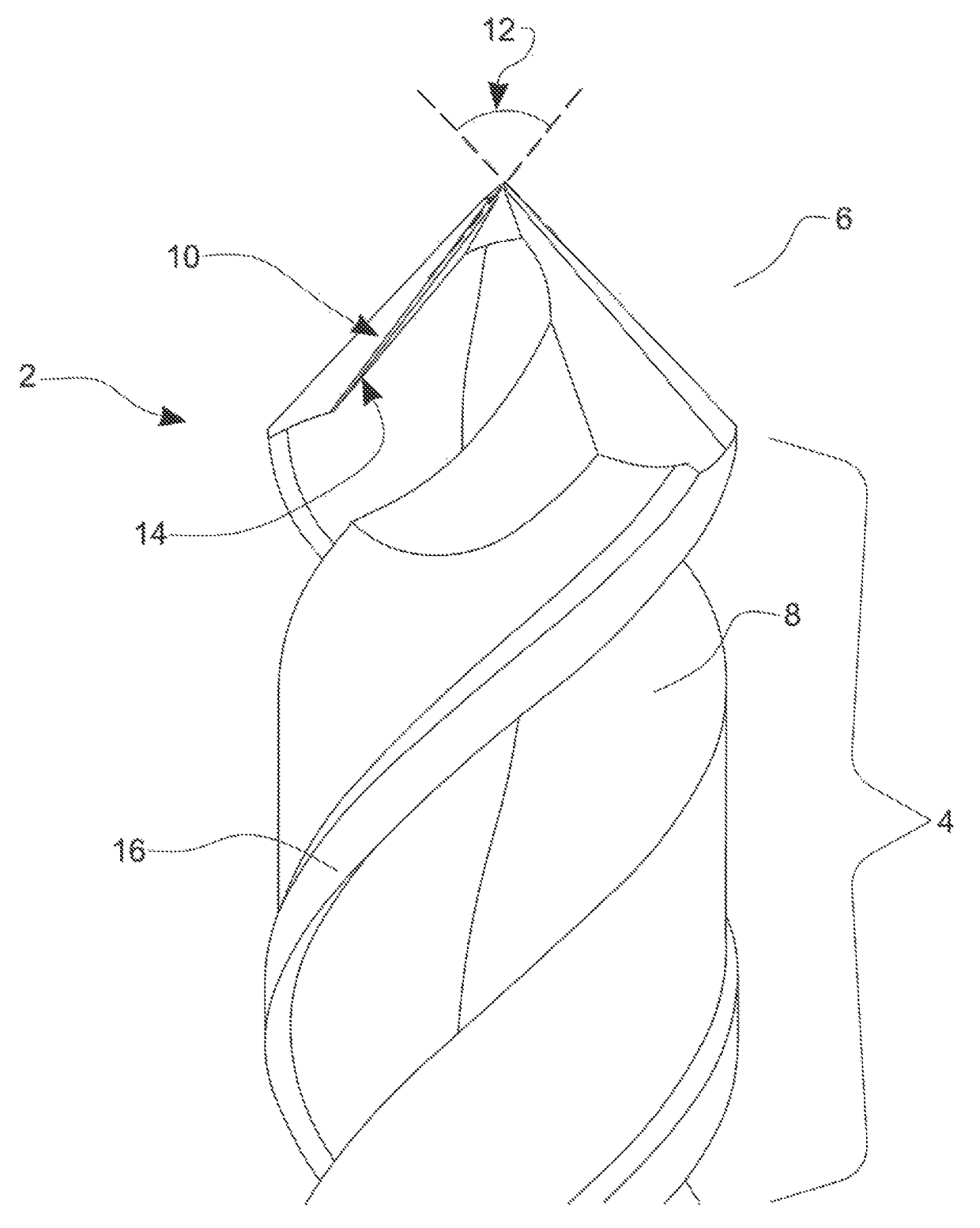 Twist drill and method of drilling composite materials, use and method regrinding and manufacturing thereof