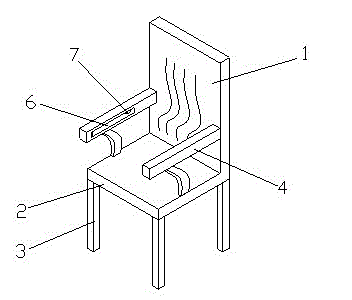 Multiuse redwood dining chair