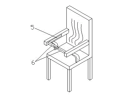 Multiuse redwood dining chair