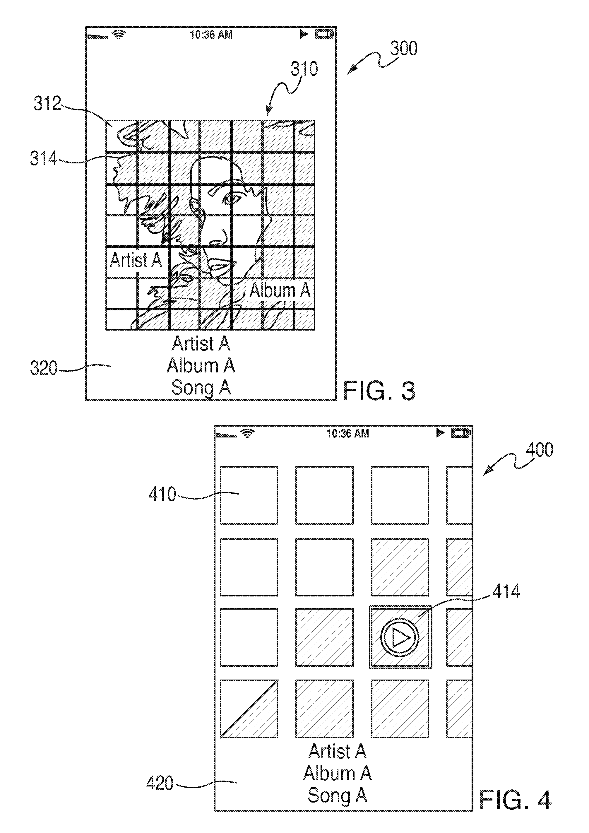 Segmented graphical representations for recommending elements