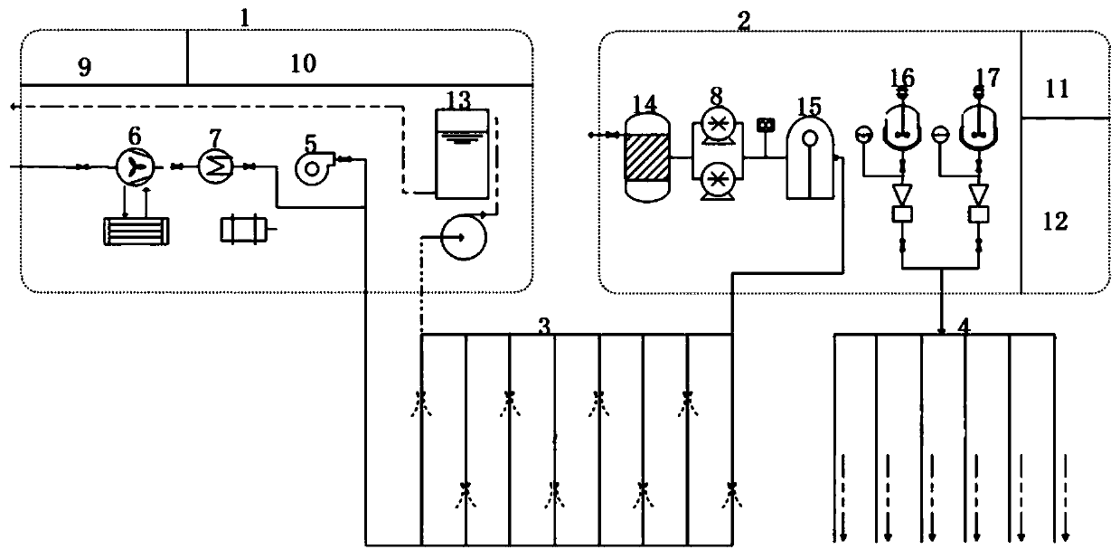 Method and device for remediating polluted sites of gas stations