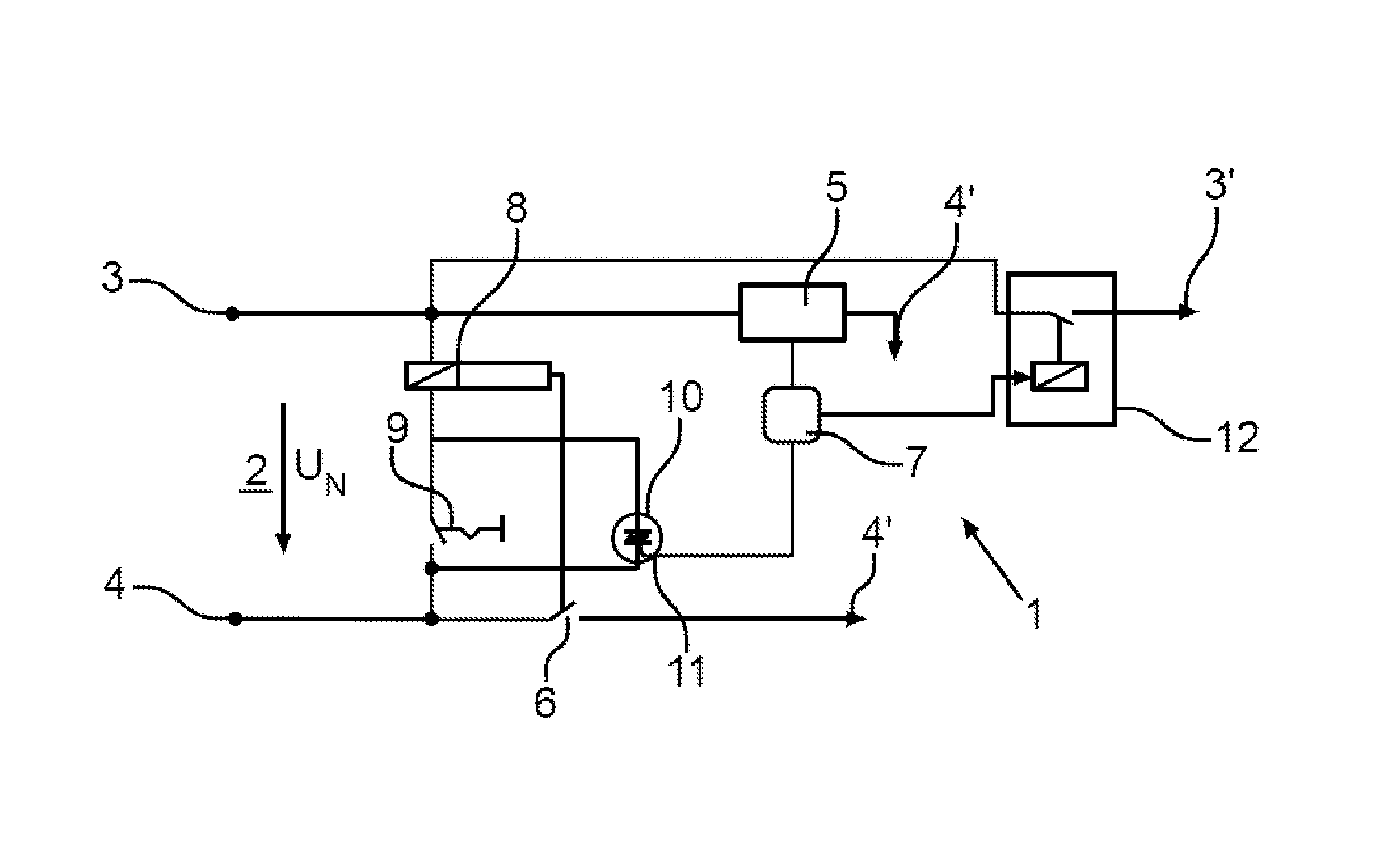 Circuit configuration for operating a household appliance