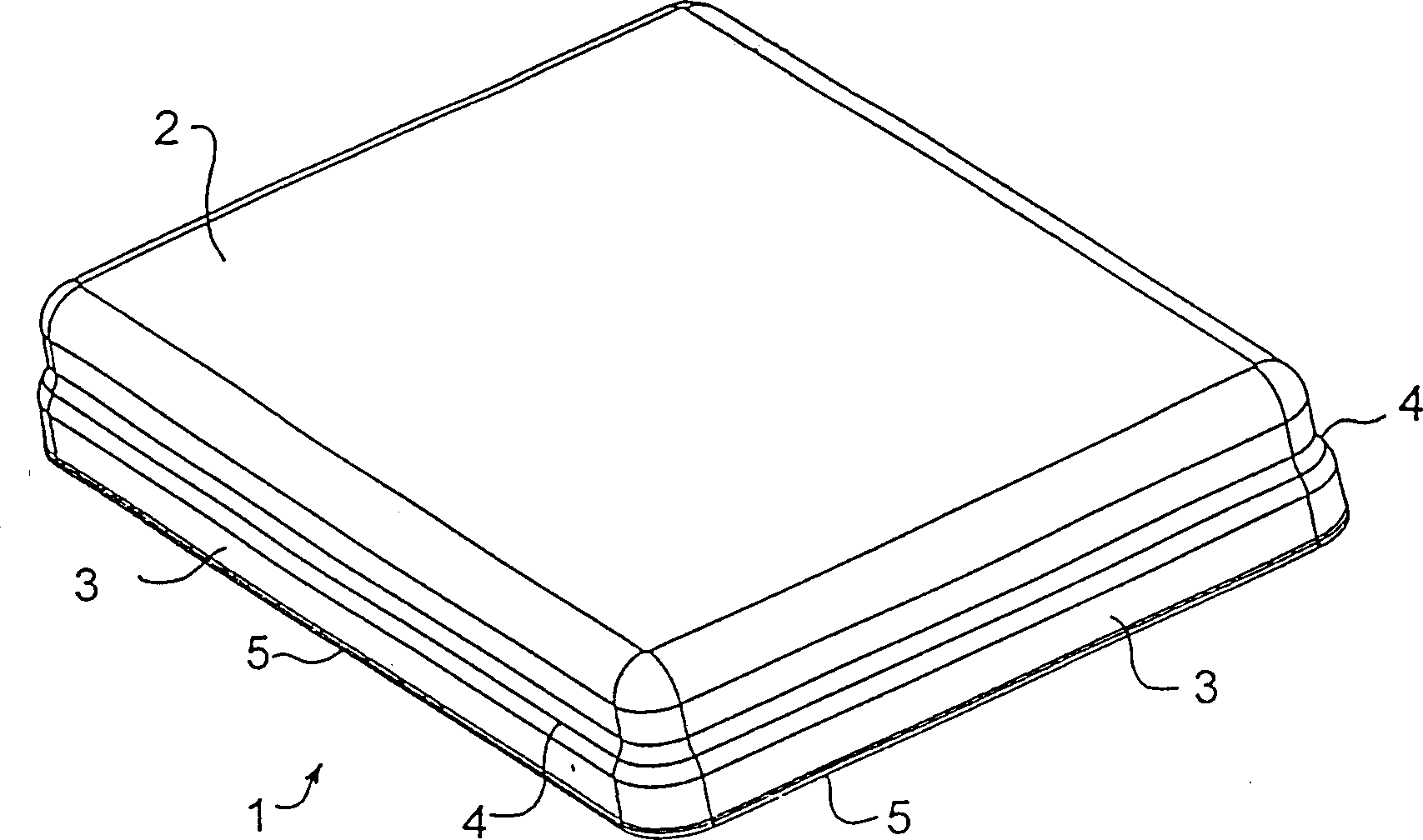 Two-part electromagnetic radiation shielding device for mounting printed circuit board