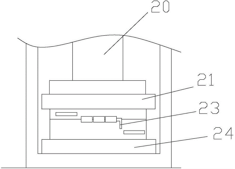 A clamping structure of eva shaping mold