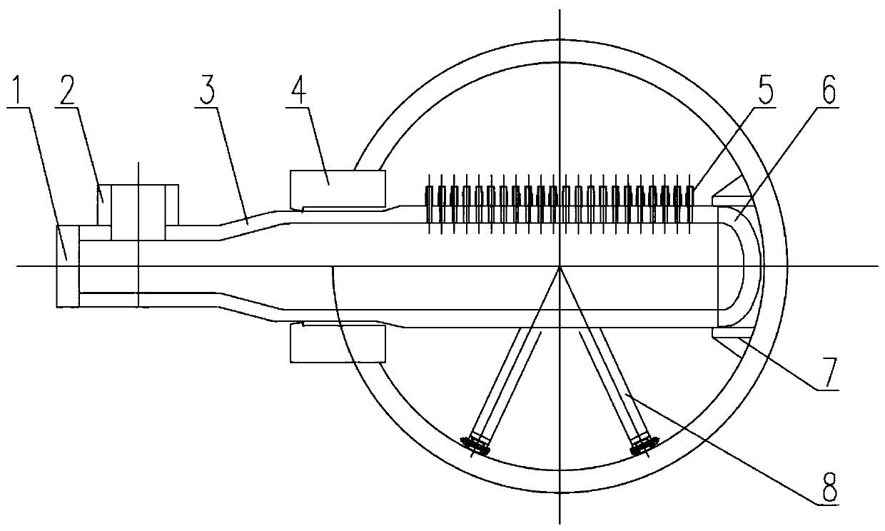 Efficient serpentine tube type heat exchanger