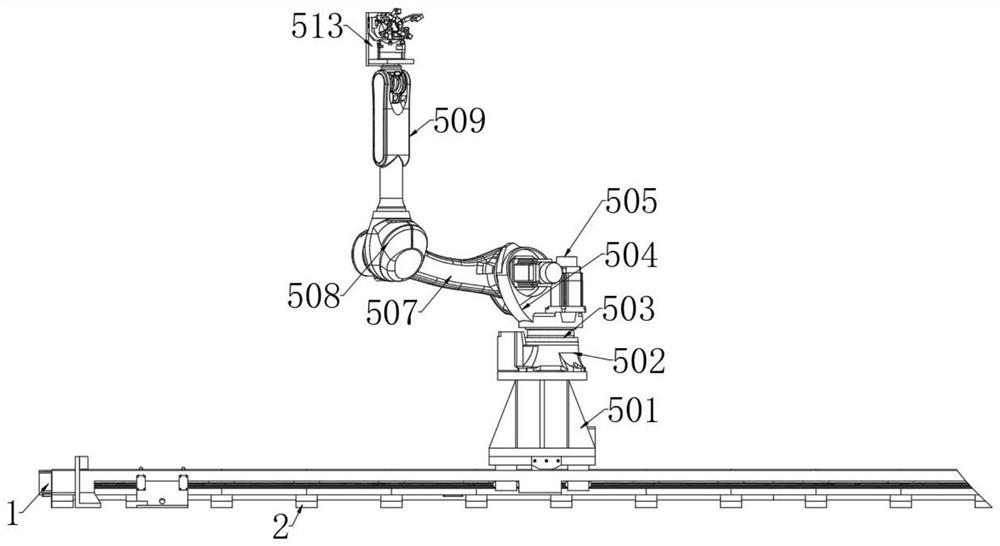 Mechanical taking and placing device with high intelligent degree