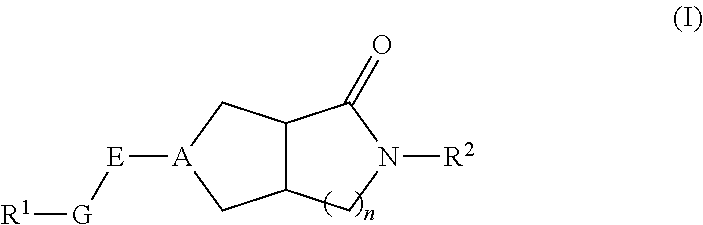 Hexahydrocyclopentapyrrolone, hexahydropyrrolopyrrolone, octahydropyrrolopyridinone and octahydropyridinone compounds