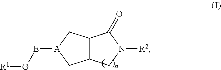 Hexahydrocyclopentapyrrolone, hexahydropyrrolopyrrolone, octahydropyrrolopyridinone and octahydropyridinone compounds