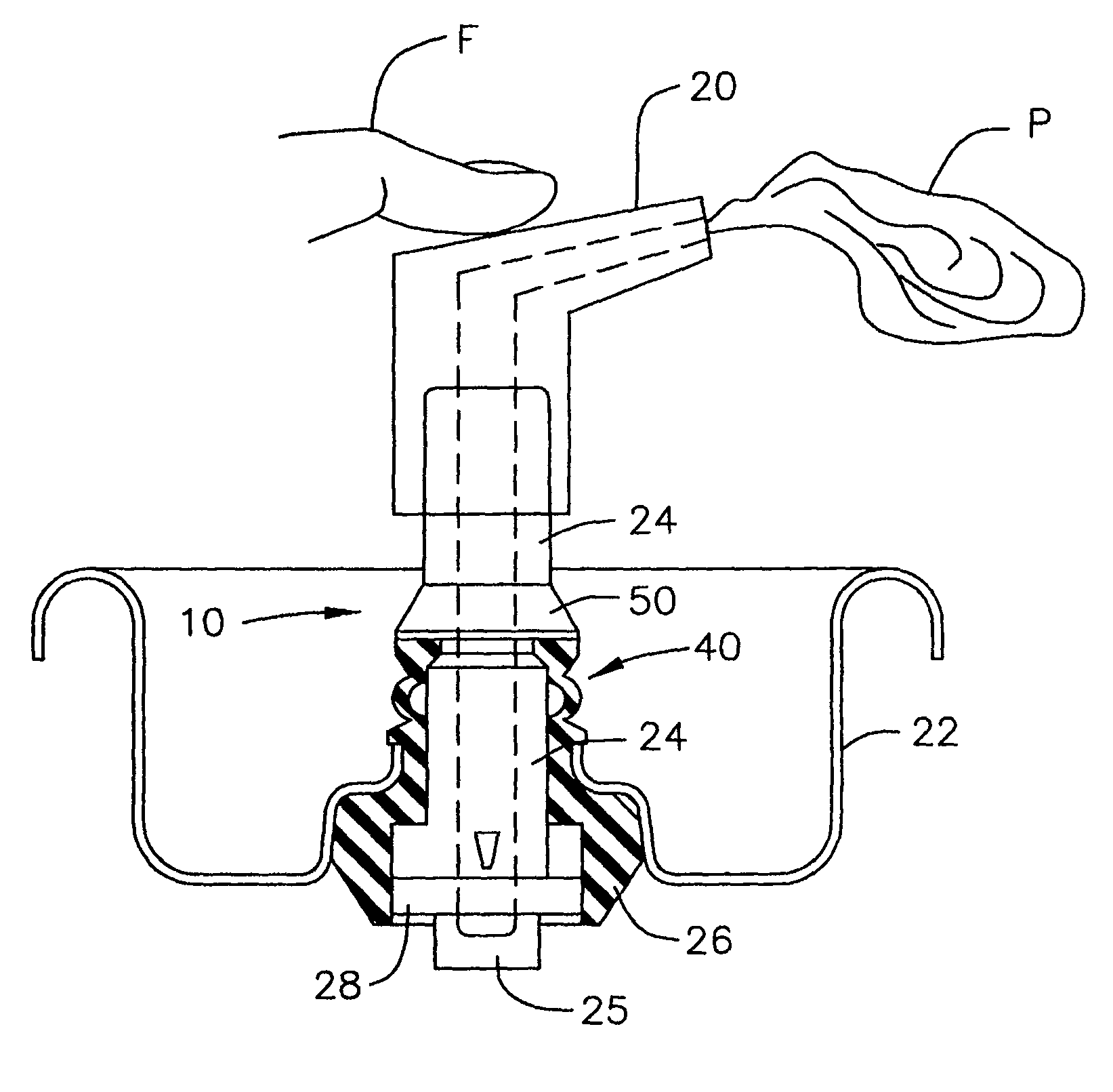 Valve for use in a container which employs pressure to dispense product