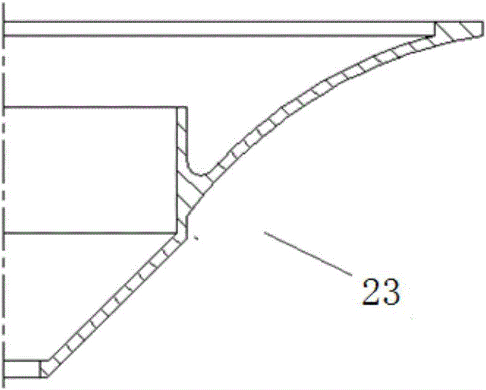 Surface aerator capable of promoting flow expansion