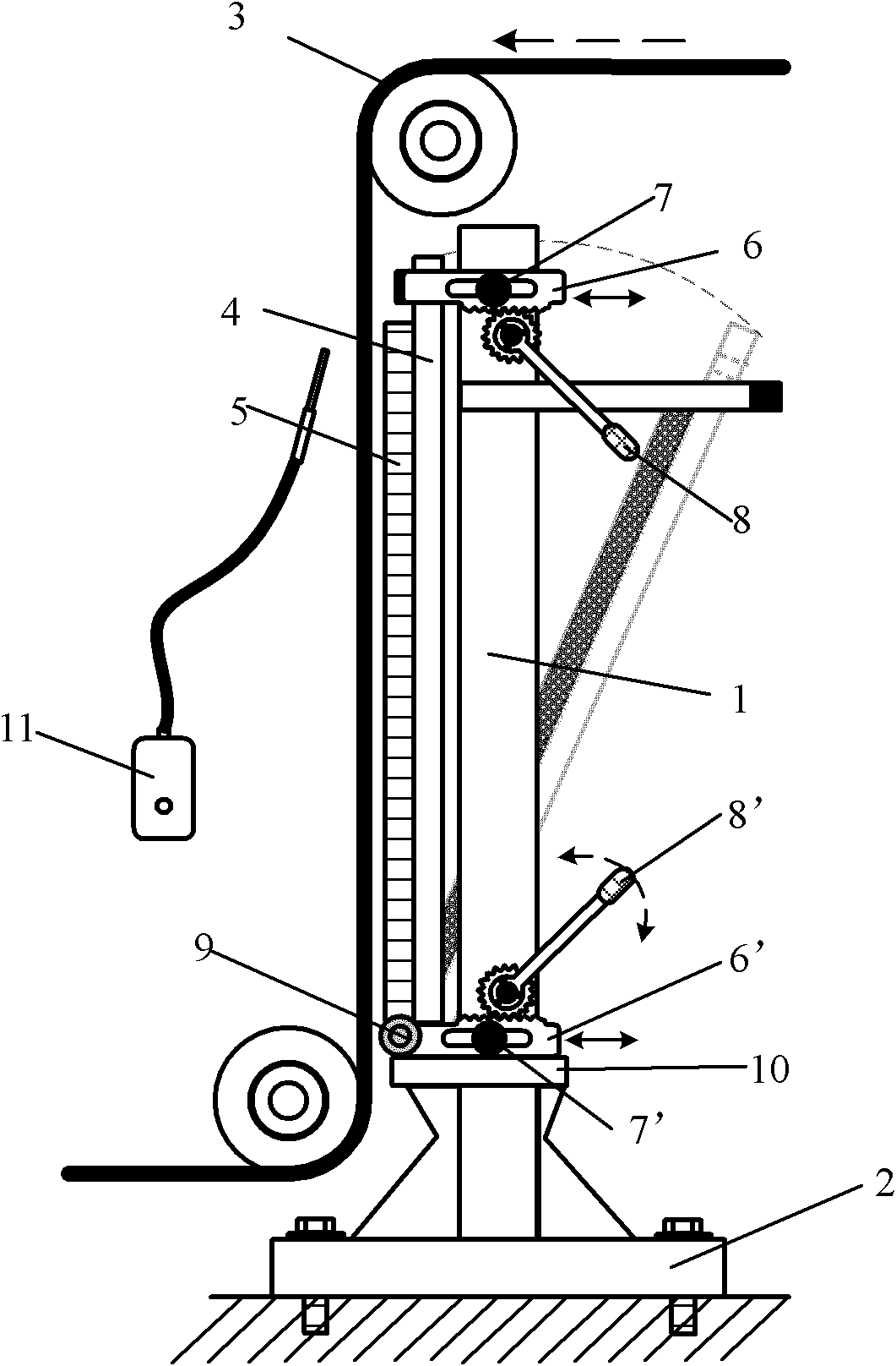 Method and device for demagnetizing steel wire conveying belt without energy consumption