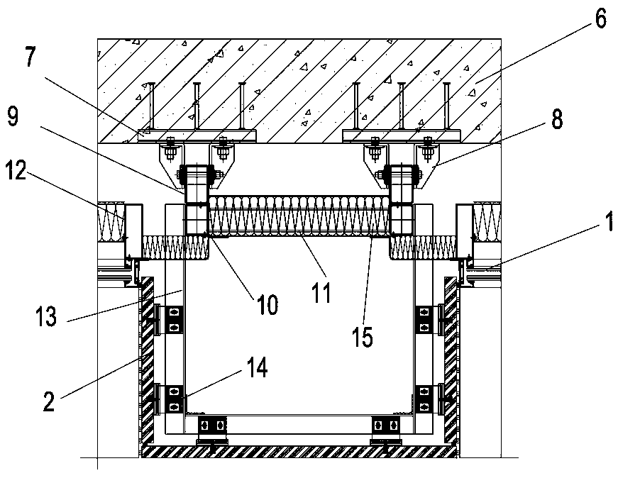 Assembly type low energy consumption curtain wall system and construction method thereof