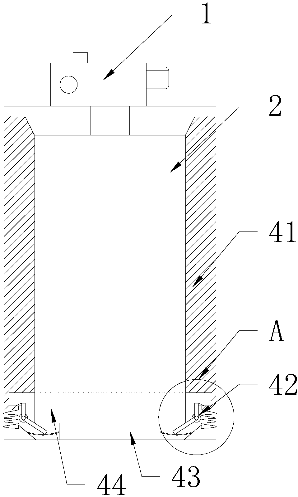 U-shaped expansion backflow noise-reduction air gate for ventilation of ship