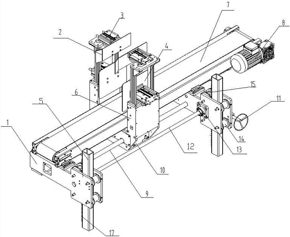 Height adjustable shaping bag feeding device