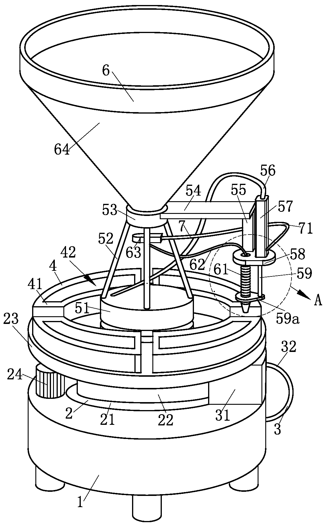 Anti-leakage device for batch filling of liquid skin care products