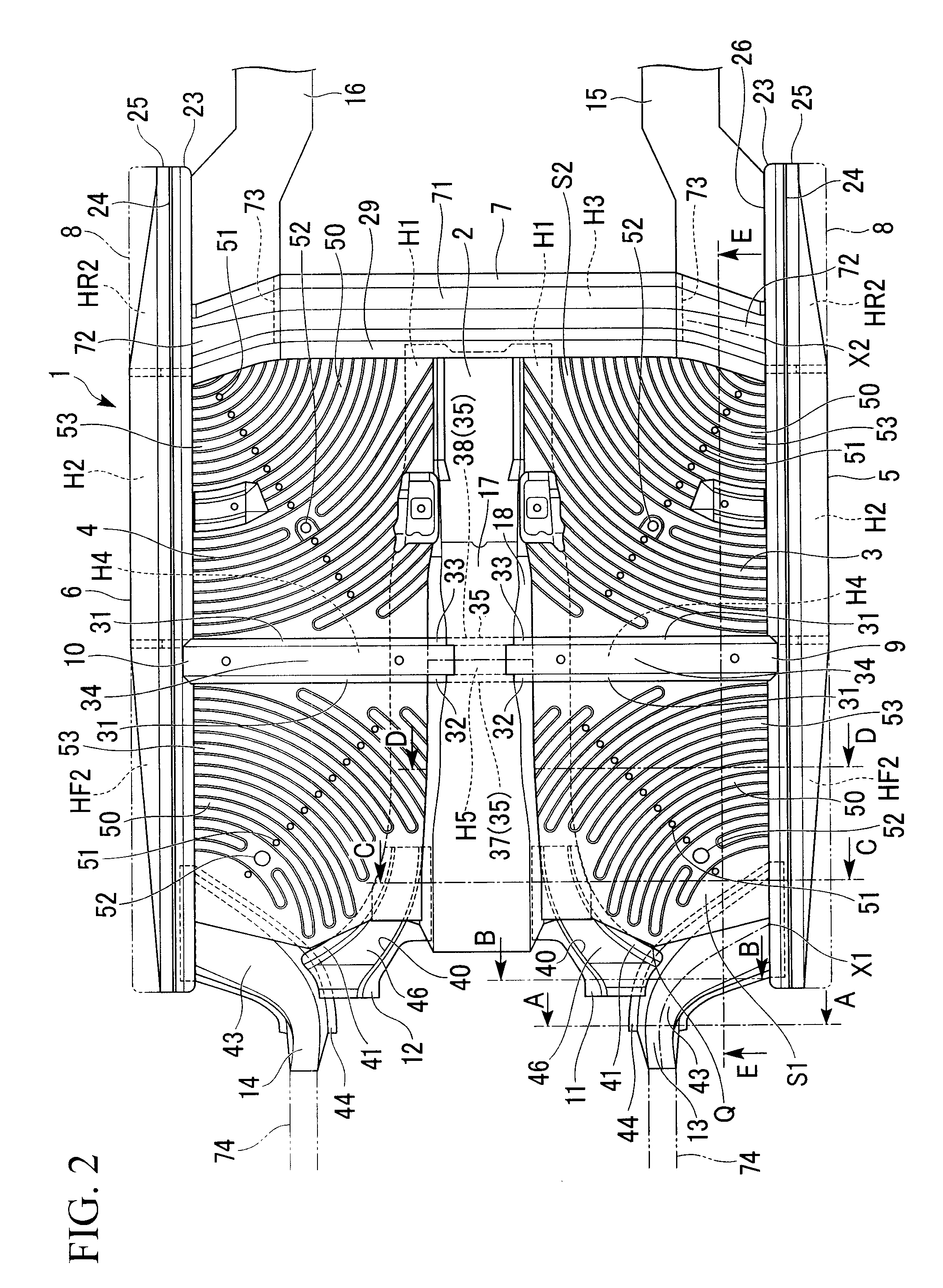 Vehicle floor structure