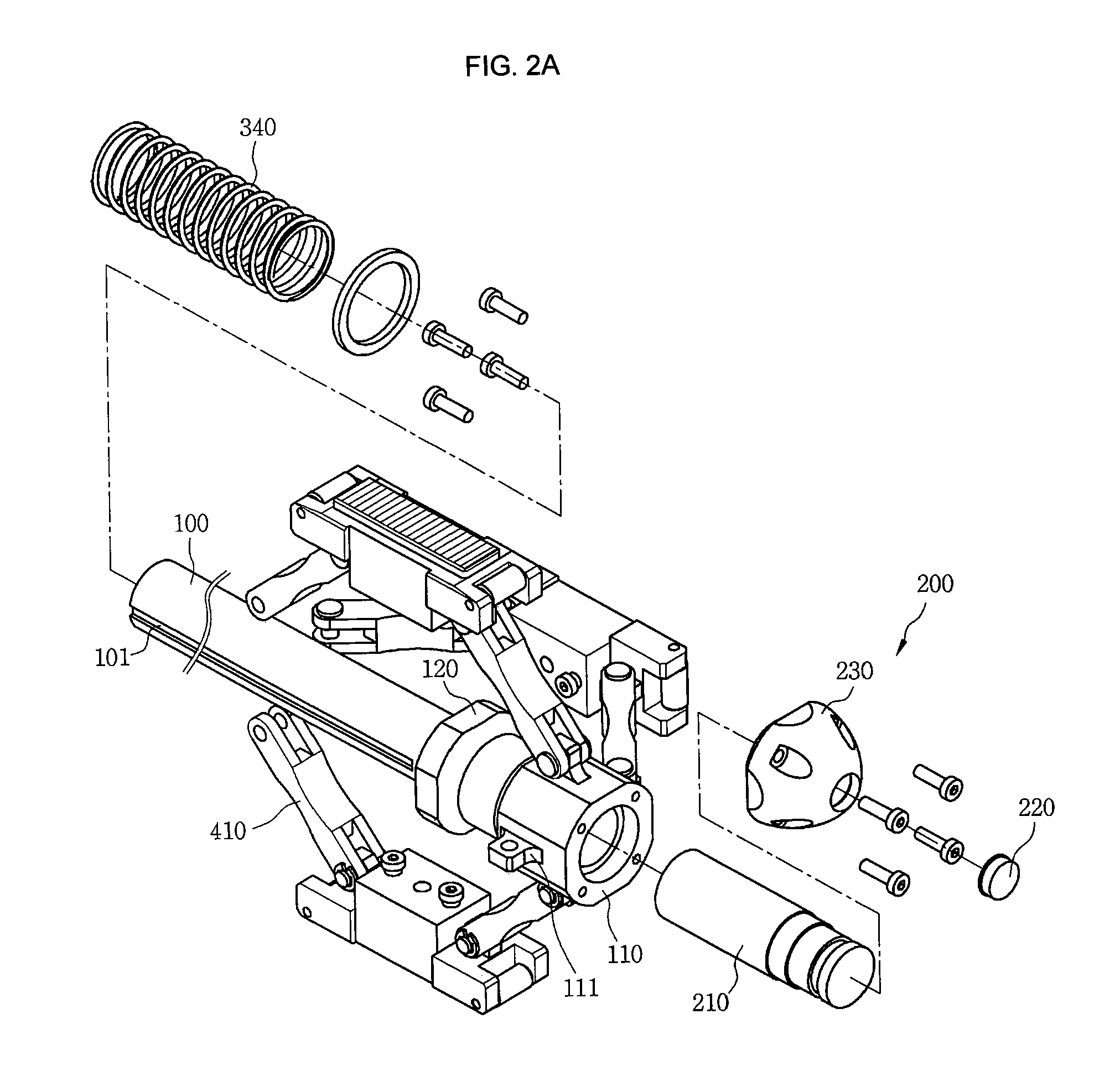 Inspecting device including detachable probe