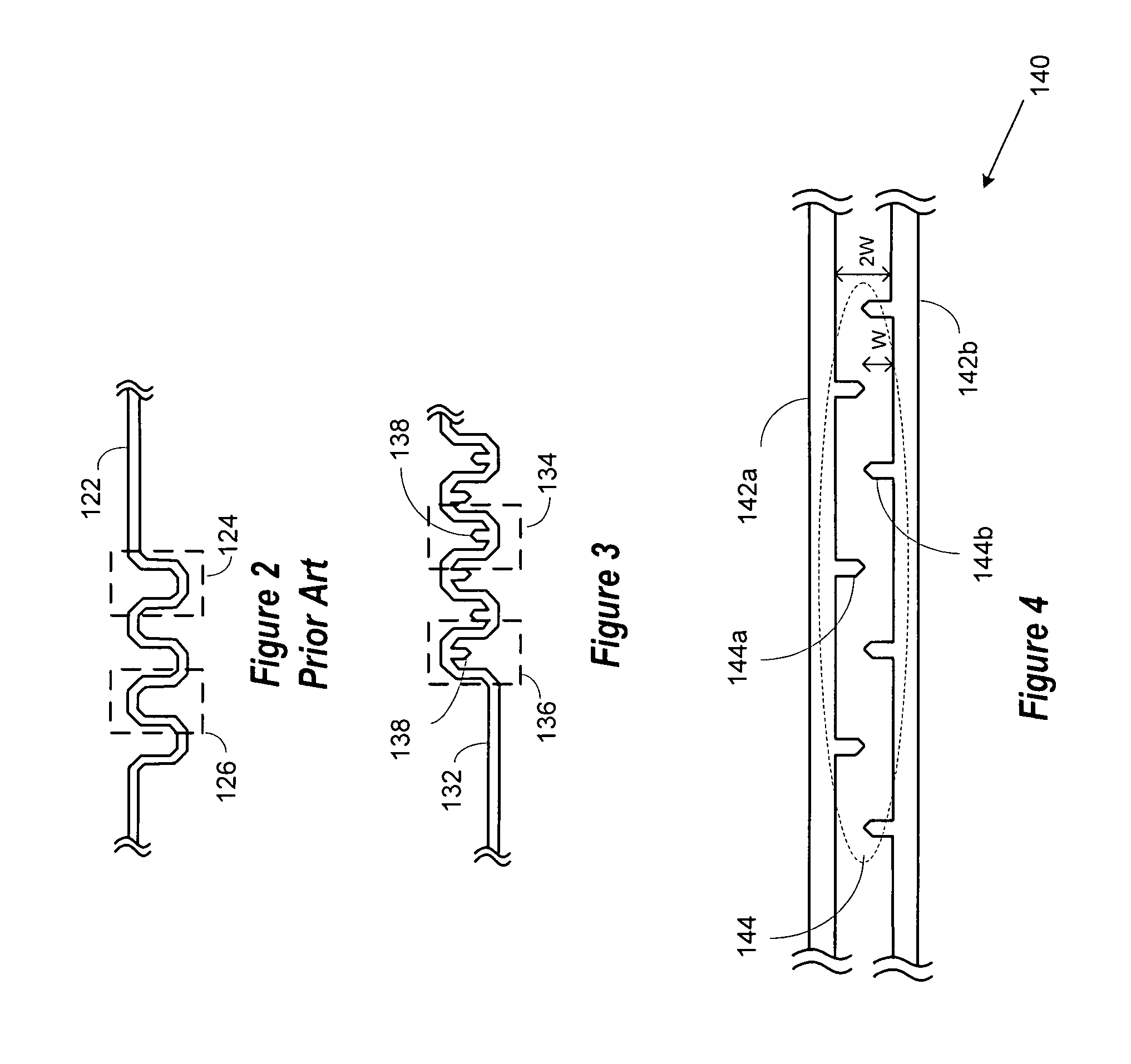 Method for altering the delay properties of a transmission line using compensation tabs