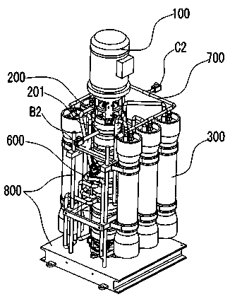 Reverse osmosis membrane and pump integrated seawater desalination unit