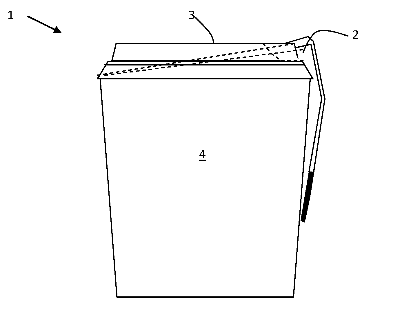 Lid closure for a beverage container
