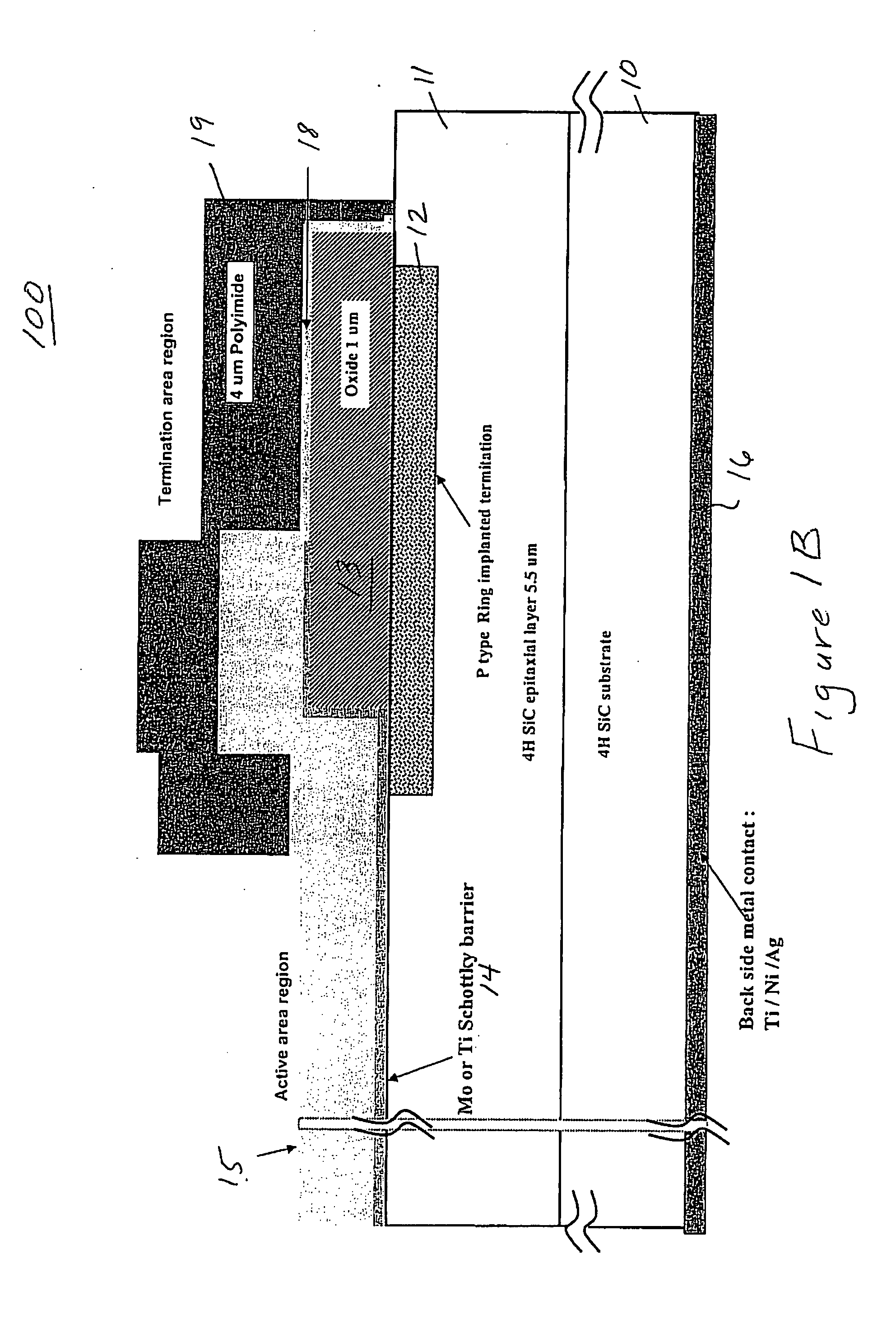 Molybdenum barrier metal for SiC Schottky diode and process of manufacture