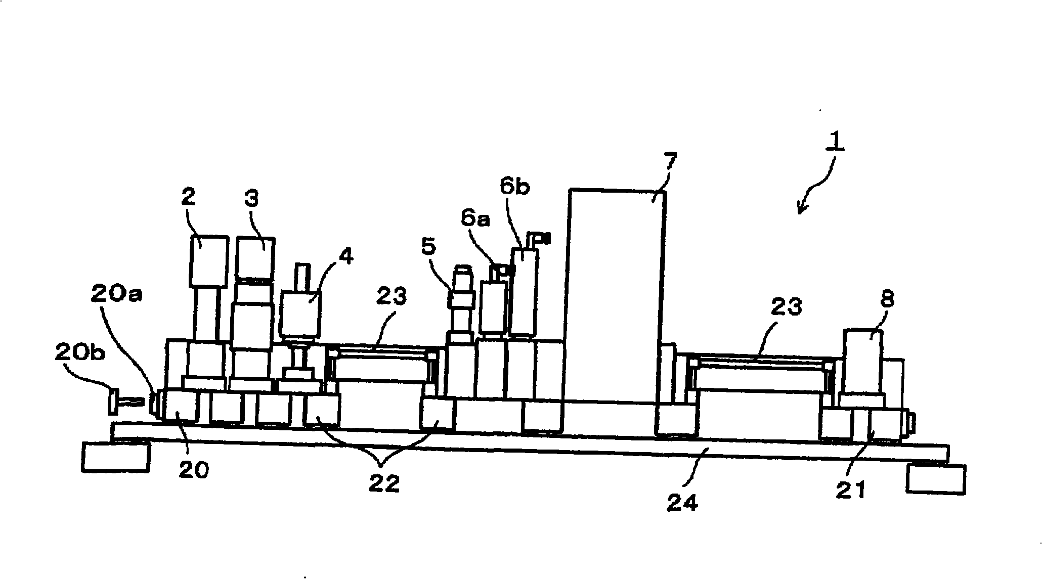 Gas supply device, semiconductor manufacturing device and component for gas supply device