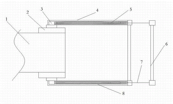 Tensioning device of adhesive tape conveyor