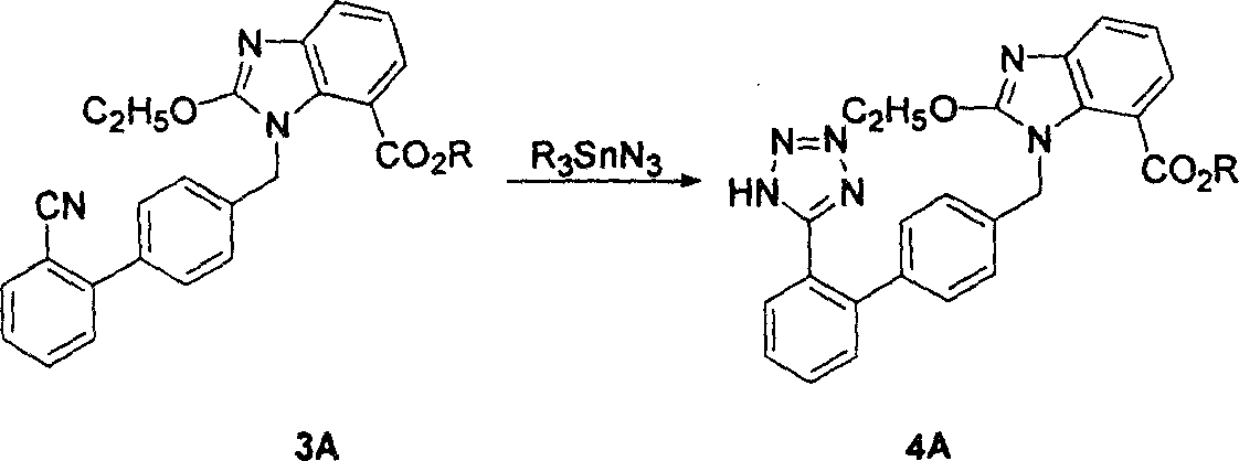 Method for preparing candestartan