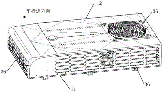 A car air conditioner