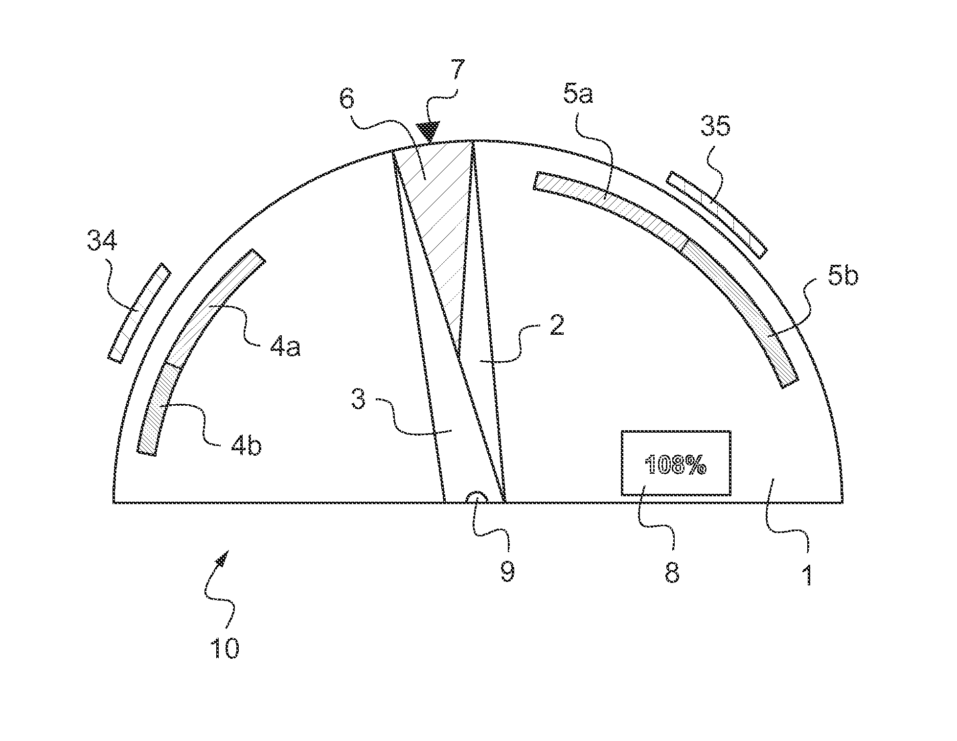 Flight instrument displaying a variable rotational speed of a main rotor of an aircraft