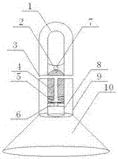 Suction cup type film-taking apparatus