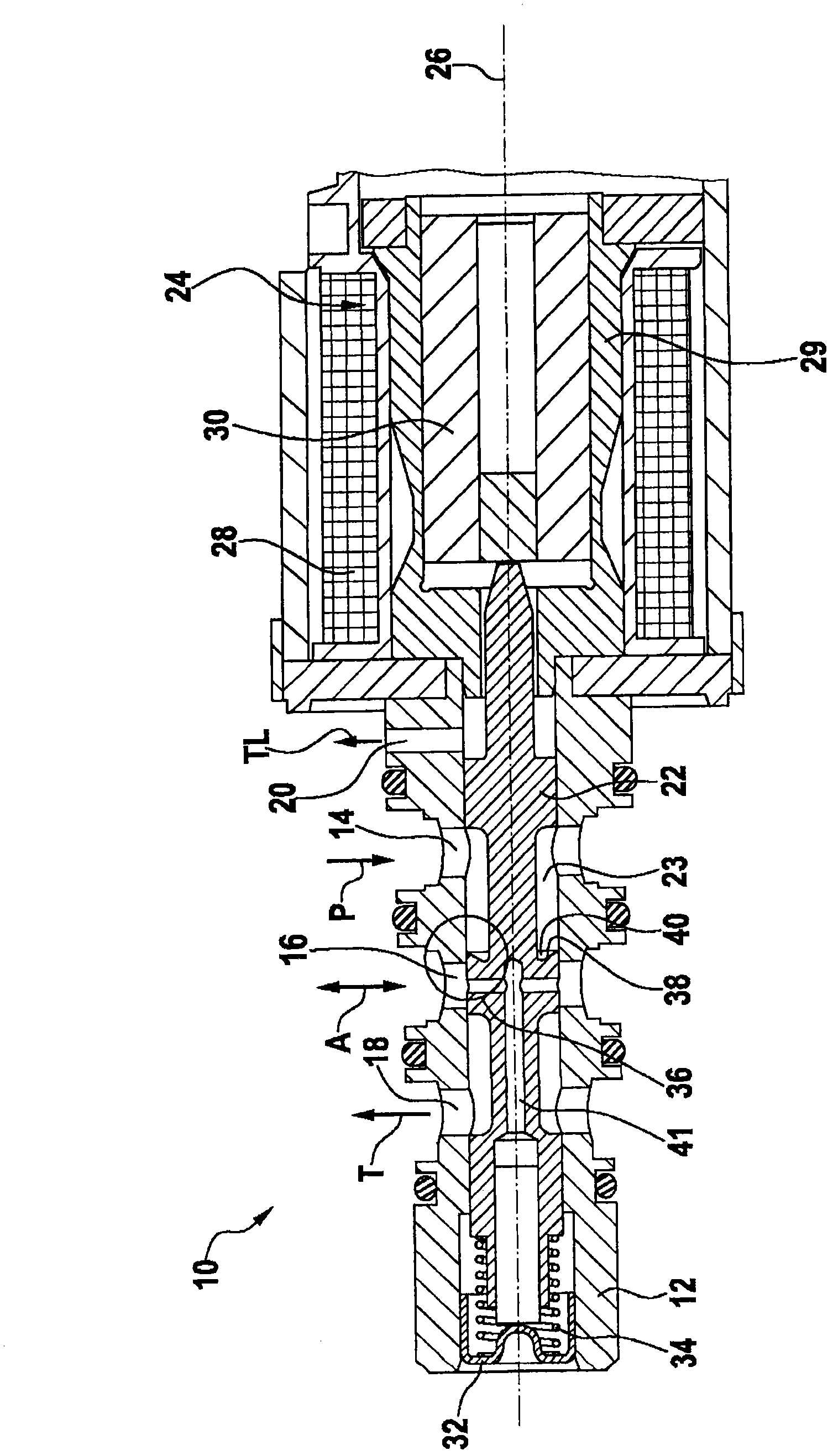 Pressure regulating valve, particularly for controlling a clutch in a motor vehicle automatic transmission
