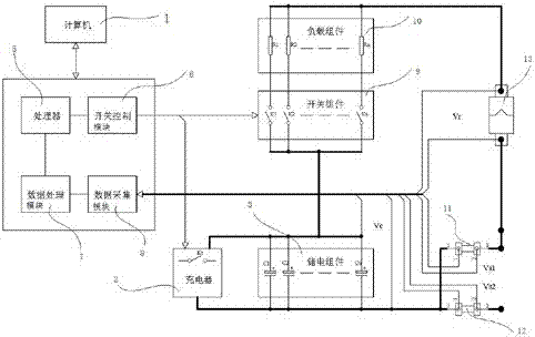 System for controlling discharging of super capacitor by relay group