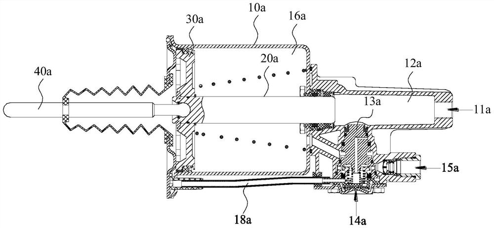 Integrated piston and sealed plunger type internal respiration clutch booster