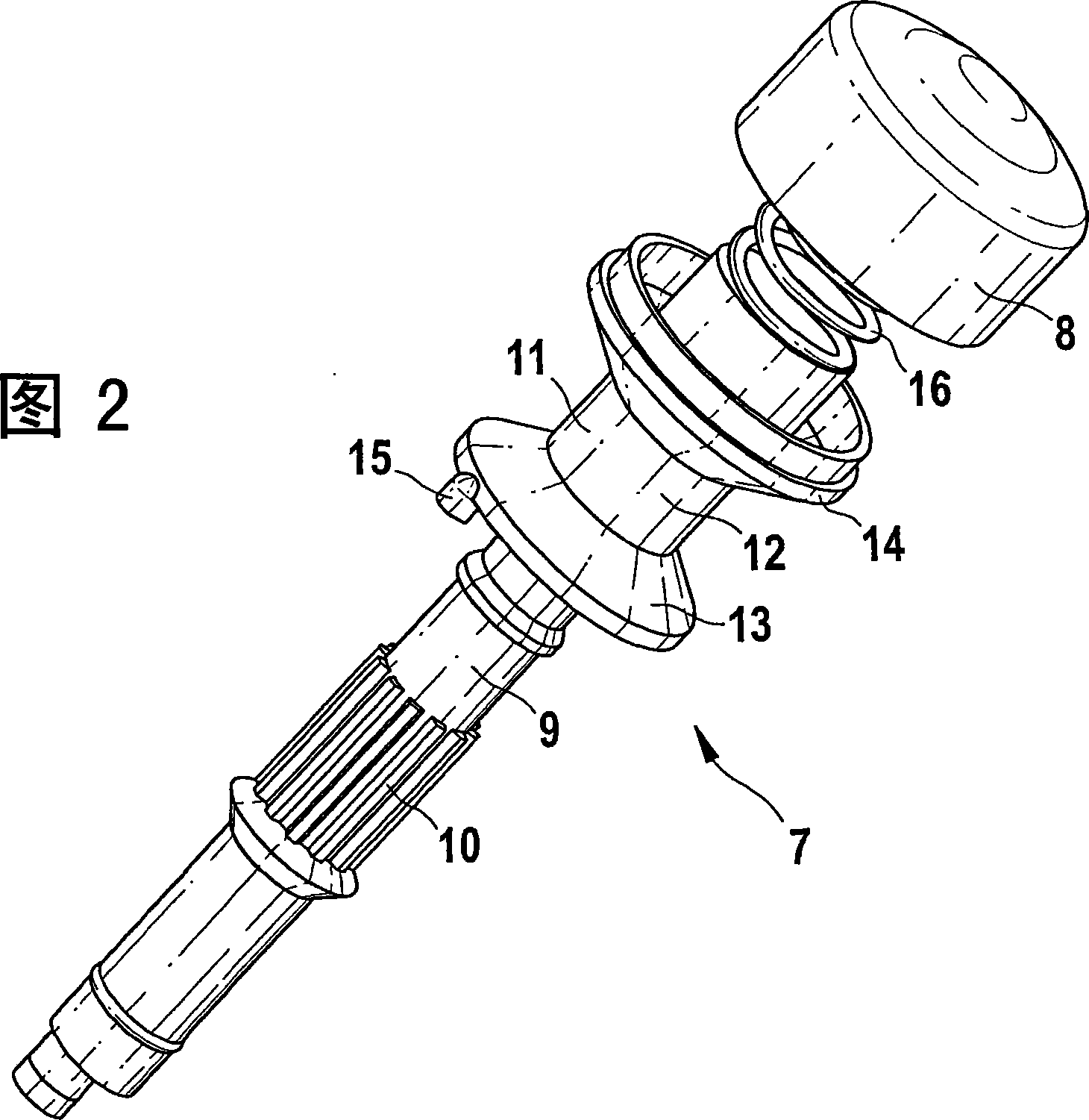 Hand-guided power tool rotating knob adjusting device