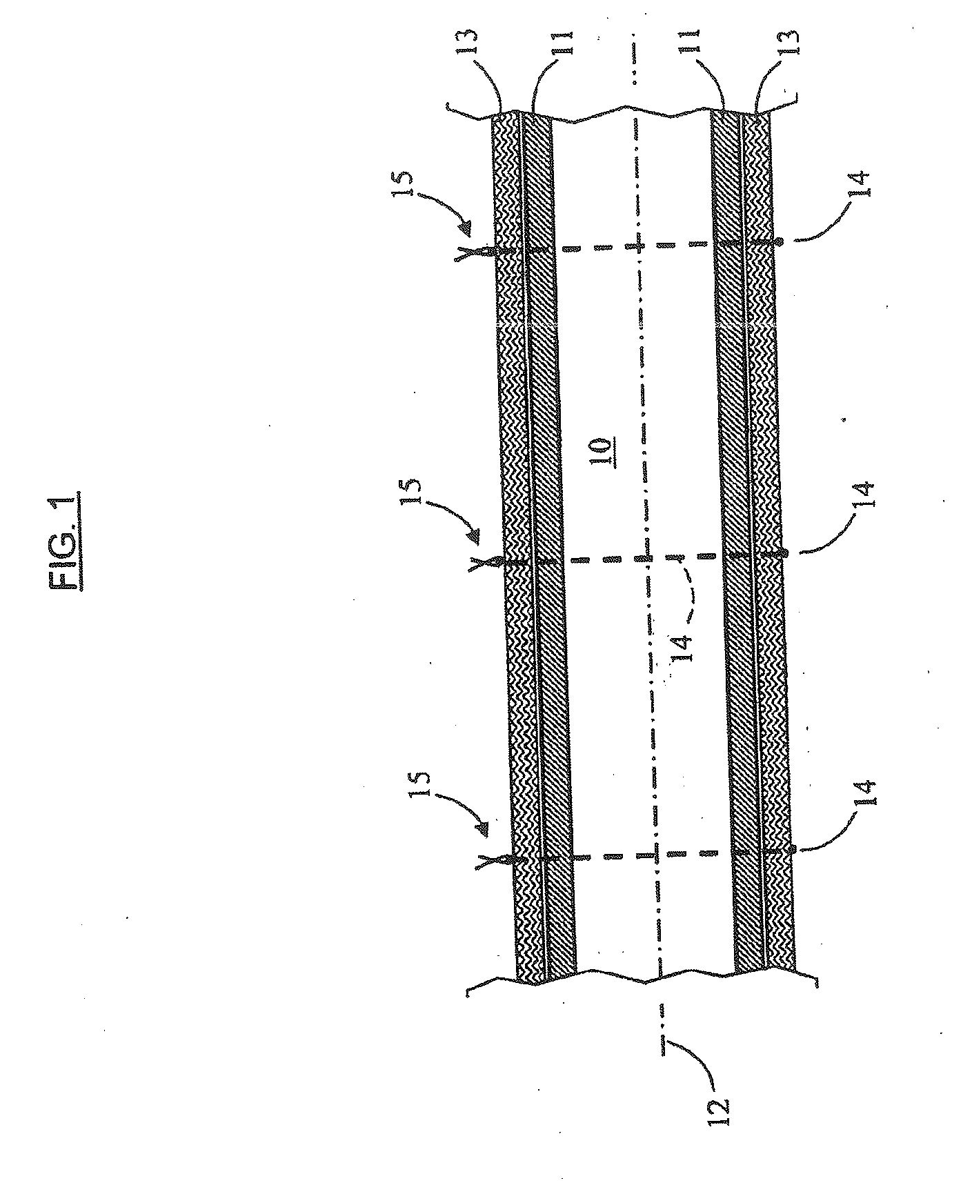 Leak detection device, and coating intended for a fluid transport or storage member and comprising said detection device