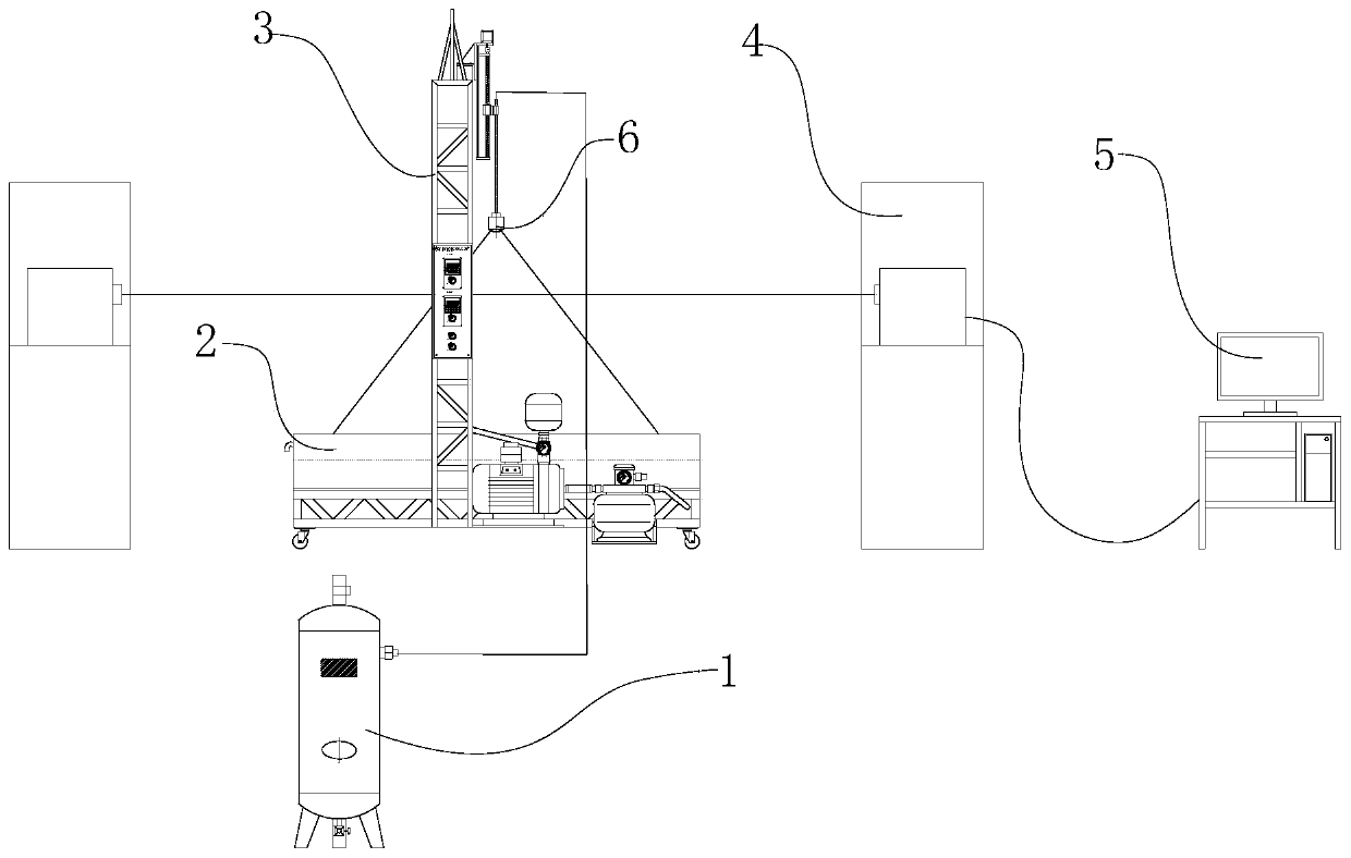 Nozzle spray particle size detection device for nozzle