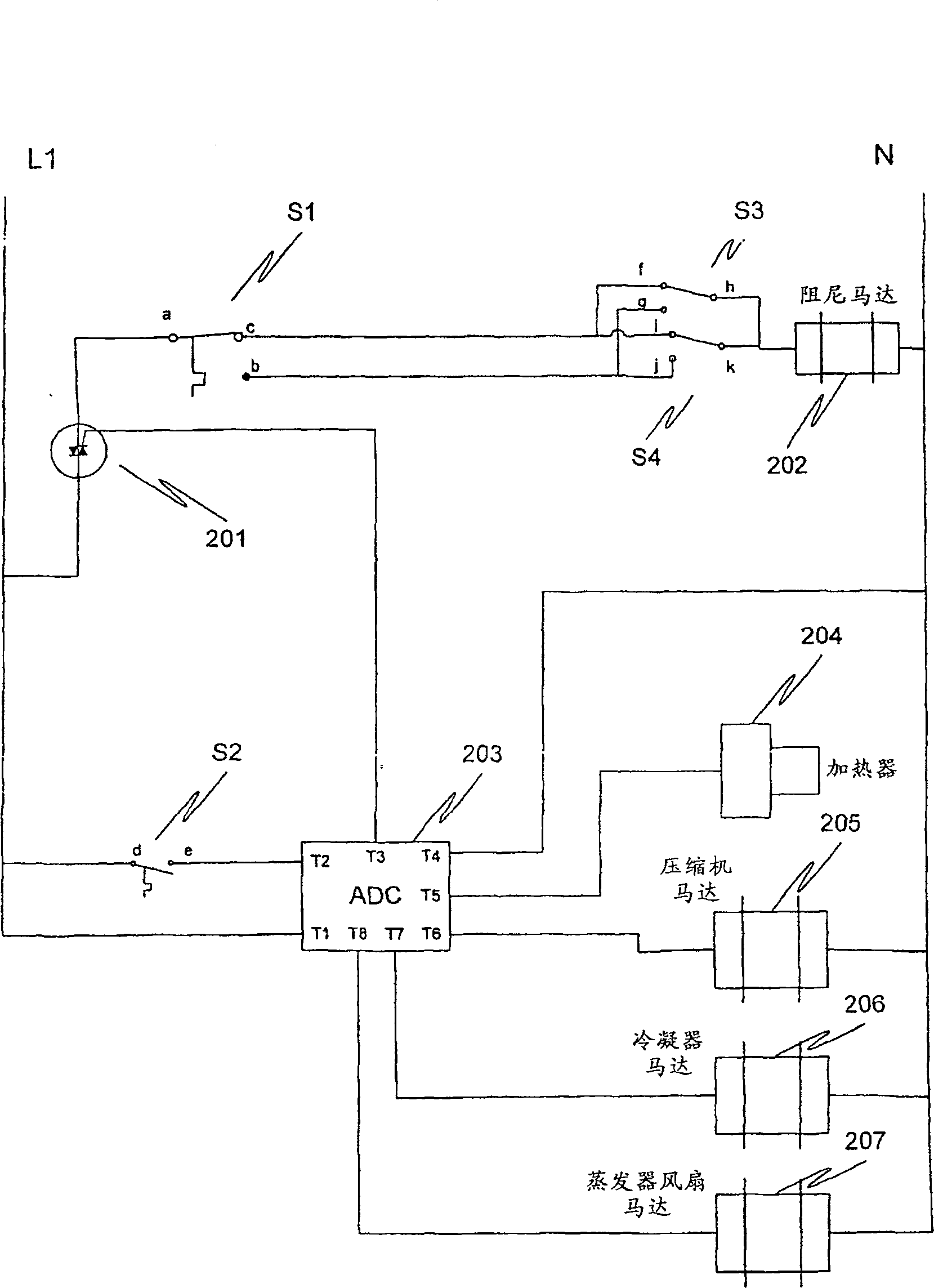 Damper door control from adaptive defrost control