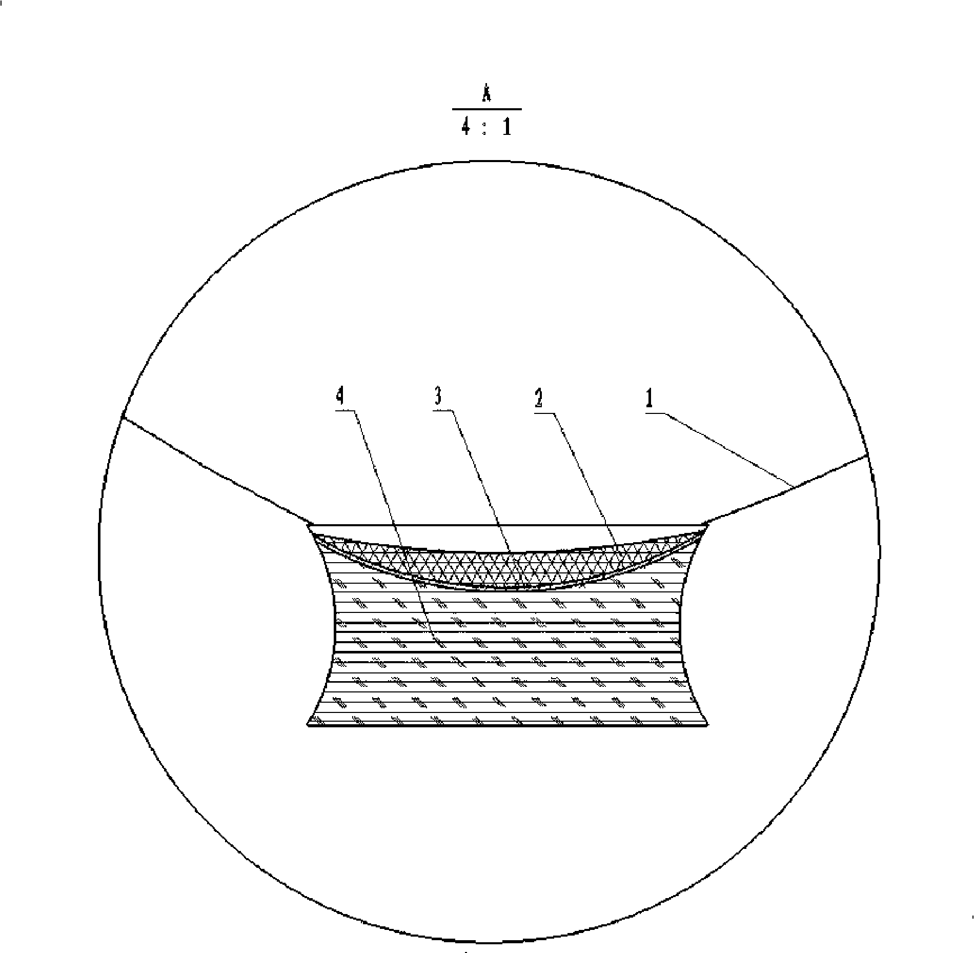 Air self-discharging device for air sac in enteron cavity