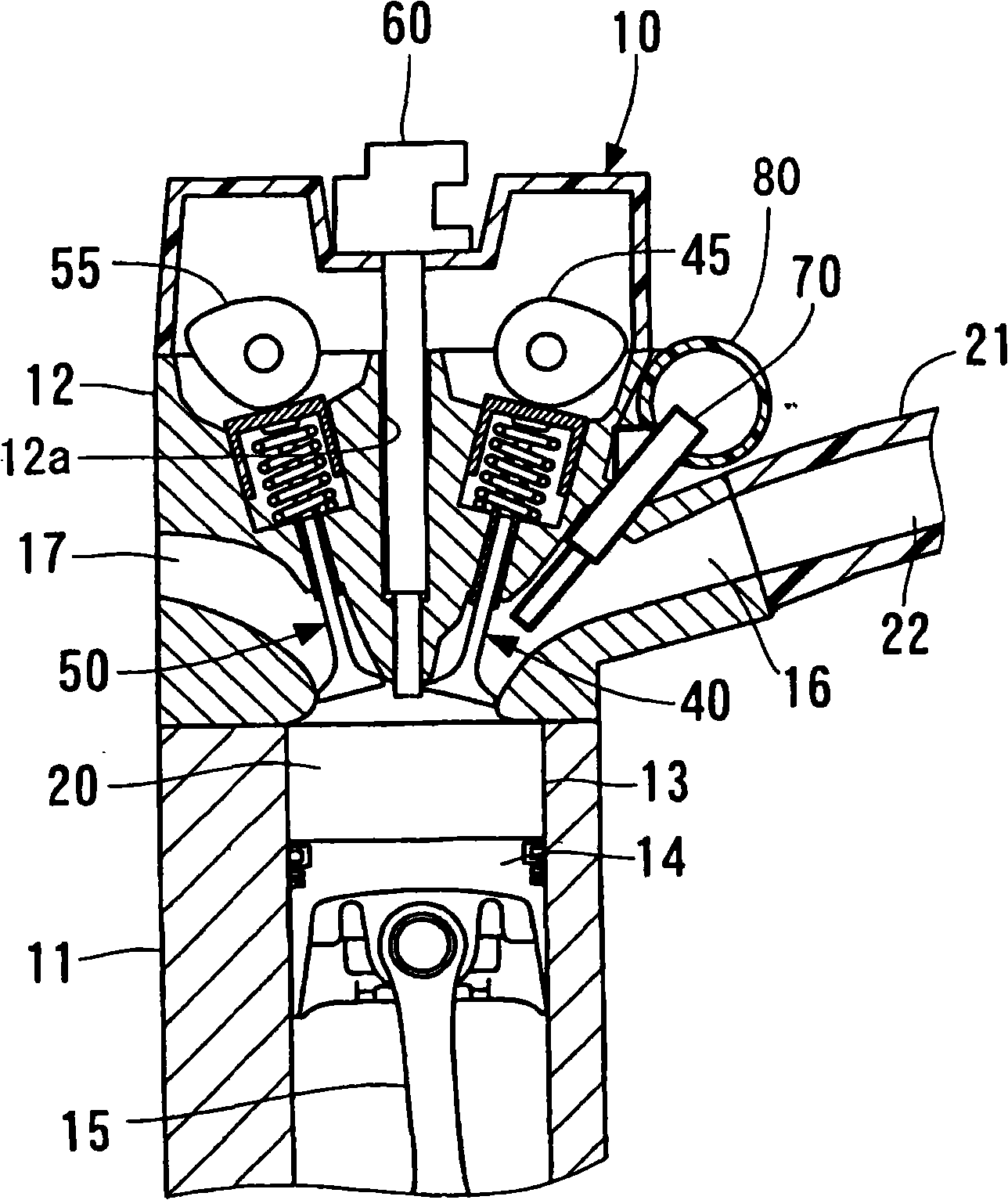 Installation structure for fuel injection valve and fuel injection system