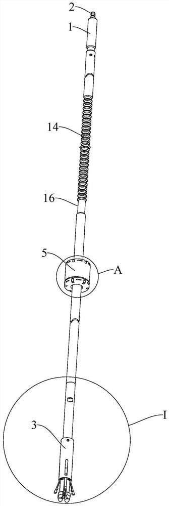 Driving shaft and control rod water pressure driving system