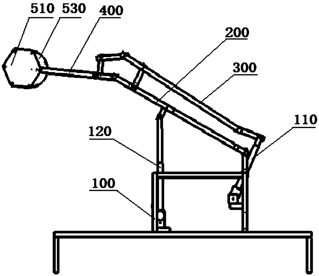 Money tail type staggered apple picking machine